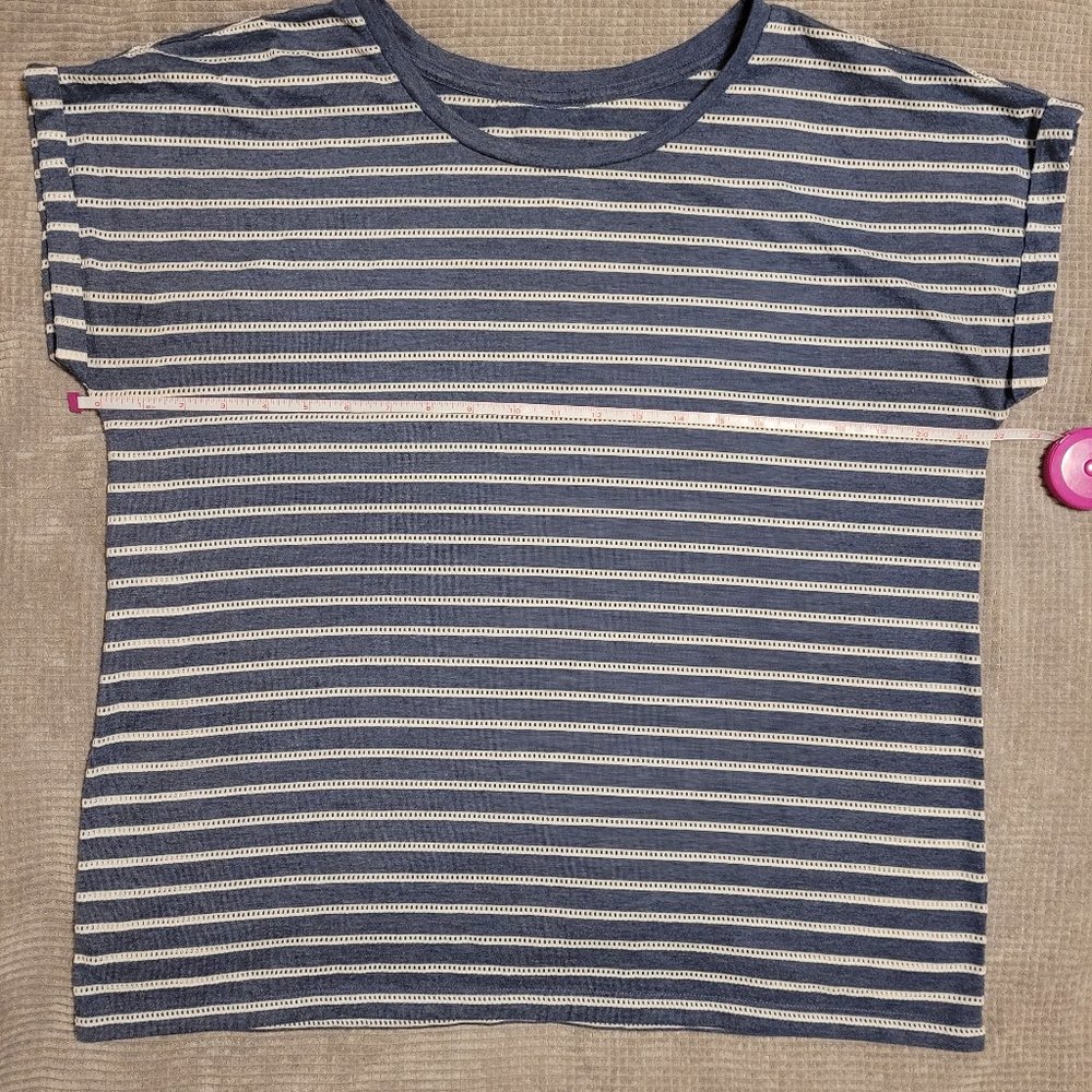 Light Blue Striped Top
